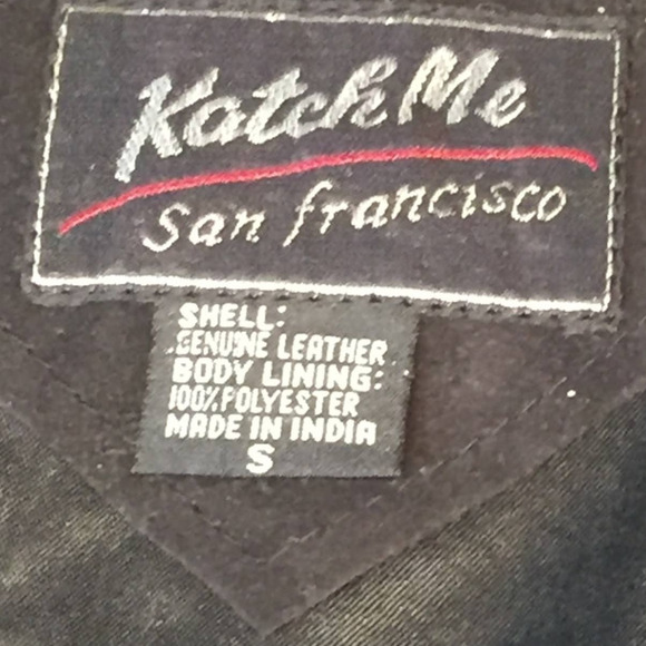 Katch Me Dead Stock Retro NWT Western Rancher Rodeo Suede Leather Vest S A - Picture 3 of 8